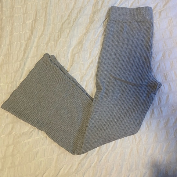 Aerie Waffle High Waisted Flare Pants - Picture 2 of 2